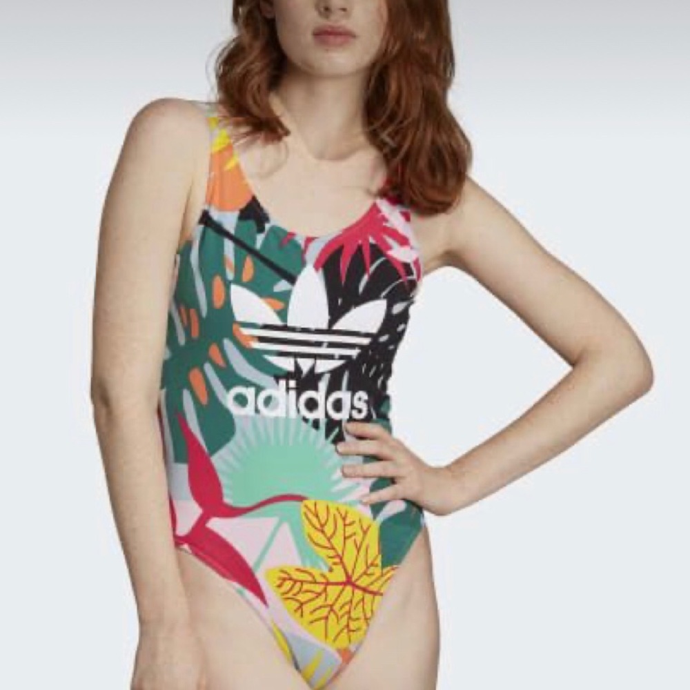 Adidas floral bodysuit